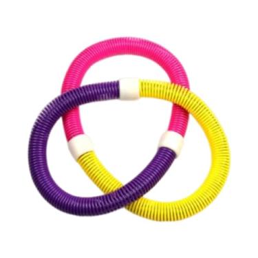 Imagem de menolana Aro de fitness com peso, bambolê macio para adultos, ferramenta de treinamento de cintura, academia doméstica, portátil, 3 cores, exercitador de, S