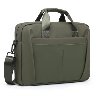 Imagem de GAOCHY Bolsa de Mensageiro para Laptop Granule de 15-16 Polegadas, Compatível com MacBook Pro 16 M4/M3/M2/M1, ASUS Vivobook 16/16X, Bolsa de Ombro para Laptop, Cipreste Verde