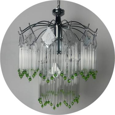 Imagem de Luminária Vidro Pendente Iluminação Da Sala Estar E Quarto