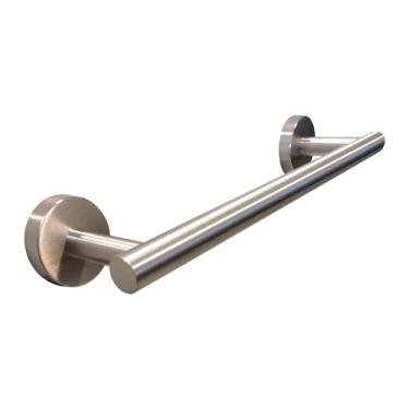 Imagem de Porta Toalha Toalheiro de Rosto Redondo Inox Escovado - RENO