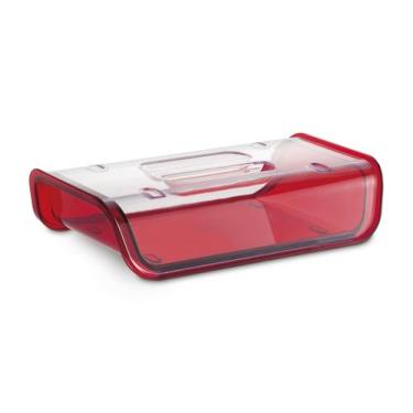 Imagem de Porta Frios Acrílico Tampa Transparente Uz Utilidades Verm