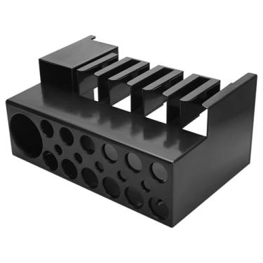 Imagem de FashionCha Suporte para cortador de barbeiro, organizador de ferramentas para cabelo de mesa, suporte de parede para armazenamento de cortador, para tesoura para