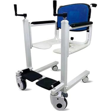Imagem de Máquina De Transferência De Elevador De Paciente, Cadeira De Toalete, Cadeira De Banho Multifuncional Cadeira De Banho Cômoda Cadeira De Rodas Manual Para Idosos De Enfermagem, Paciente