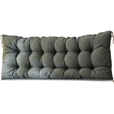 Imagem de Almofada Beh Impermeável Para Interior E Exterior, Almofada S, Almofada De Assento De Baloiço Beh Para Pátio De Espreguiçadeira Jardim Espreguiçadeira Beh, Sofá De Sofá, Dark Gray, 90cm