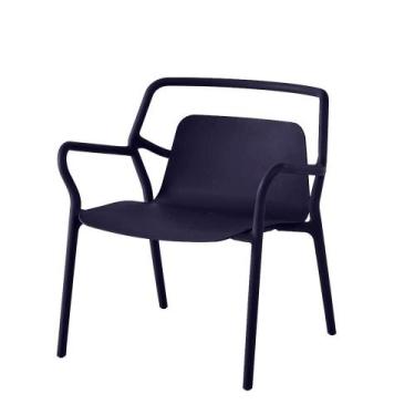 Imagem de Poltrona Enjoy Rivatti 53 cm (Largura) em Polipropileno (PP) Preto com