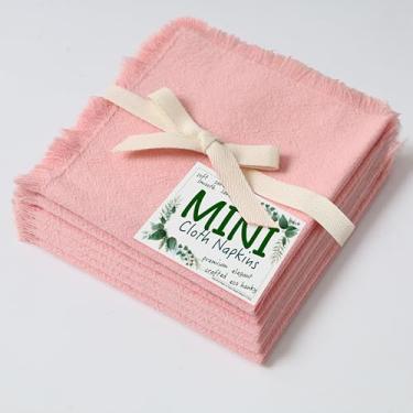 Imagem de Urby Guardanapos De Algodão Reutilizáveis Eco Hanky 25X25 Cm (Franja Rústica). Pano Pequenos. Ideal Para Crianças Usarem Em Almoços, Jantares E Ocasiões Como Casamentos, Aniversários Coquetéis. (Pac