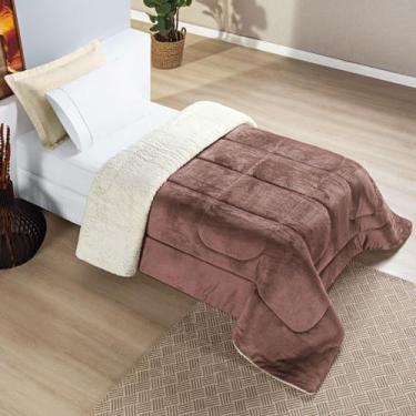 Imagem de Coberdrom Everest Solteiro Manta Sherpa 150g - Bia Enxovais, Rosê