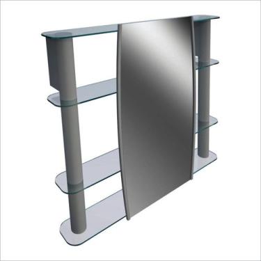 Imagem de Espelheira Slip I Sobrepor 64cm X 80cm Plus Silver - Cris Metal
