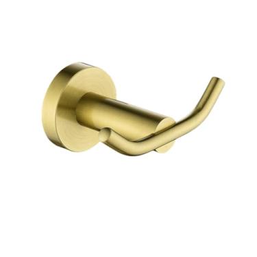 Imagem de Acessórios para banheiro em ouro escovado, toalheiro, escova de vaso sanitário, suporte para rolo de papel, barra de toalha, gancho para sabonete, ferragens para banheiro, prateleira de parede (g