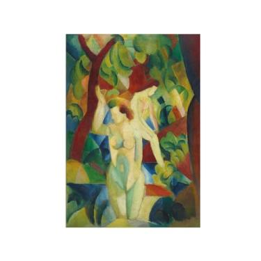 Imagem de Pinturas Famosas em Tela-Quadros Decorativos-Bathing Women-Pôster e Impressões para Sala de Estar e Casa 70x100cm27x39in Sem Moldura