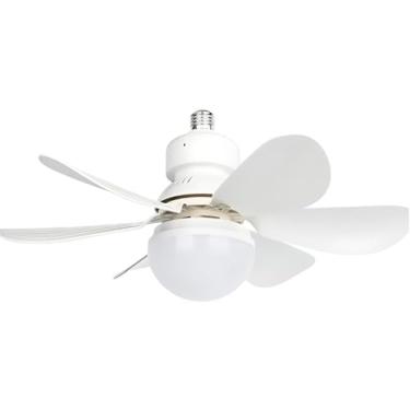 Imagem de Ventilador de Teto Silencioso com Luz Integrada 6 Pás Bivolt 2 em 1