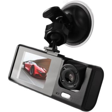 Imagem de Câmera De Painel WI-FI Dvr 1080P Câmera Frontal, Interna E Traseira Gravador De Direção Tela De 2 Polegadas Dashcam Suporte Gravação Em Loop De Visão Noturna Bloqueio Com Uma Tecla, Preto