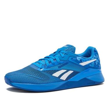 Imagem de Reebok Tênis masculino Nano X4 Cross Training, Azul cinético/azul sem limites/lua, 9 Women/7.5 Men
