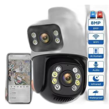 Imagem de Câmera Wi-Fi Ptz Lente E Tela Dupla 360 5G Prova D' Agua 6Mp - Smart c
