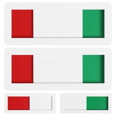 Imagem de Lurrose 4 Peças De Placas De Privacidade De Vagas Ocupadas Indicador De Porta Deslizante Para Escritório Em Casa Banheiro Conferência