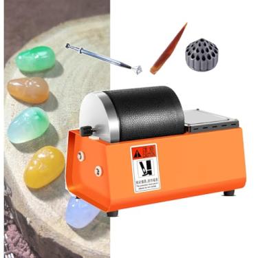 Imagem de CNAOHGHN Kit De Polimento De Pedras, MáQuina De Polimento De Pedras EléTrica, Equipamento De LapidaçãO De Mesa Com Velocidade AjustáVel Para FabricaçãO De Joias