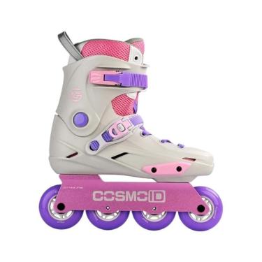 Imagem de Patins Cosmo TG White/Purple - Base Rocker Abec-9-Unissex