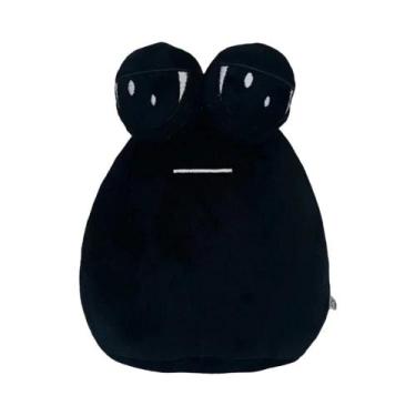 Imagem de Travesseiro de Pelúcia Kawaii Anime Pou 22cm - Brinquedo Macio, Cinza