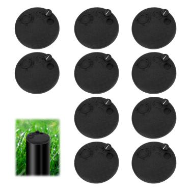 Imagem de 10un Capas de Borracha Cabeças Sprinklers Compatíveis com Hunter PGP Rotor, Capas Protetoras para Sistemas de Irrigação Peças Reposição Sprinklers para Gramado Quintal e Jardim (Preto)