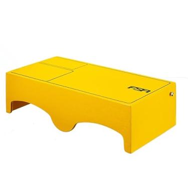 Imagem de Cajon de Colo com Bongo Acoplado Híbrido 2 em 1 Encaixe Para Correia Profissional Com Captação Plug and Play CAJON DE COLO HIBRIDO AMARELO FCB23