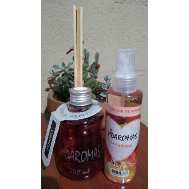 Imagem de Kit Aromatizador de Ambientes Difusor de Varetas e Home Spray - Pitang