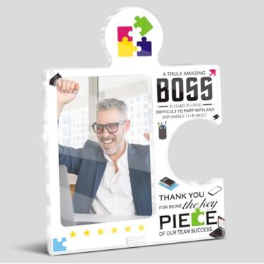 Imagem de Porta-retrato Boss Appreciation Gifts 10 x 15 cm, presente de agradecimento, presentes de aposentadoria para chefe líder e mentor