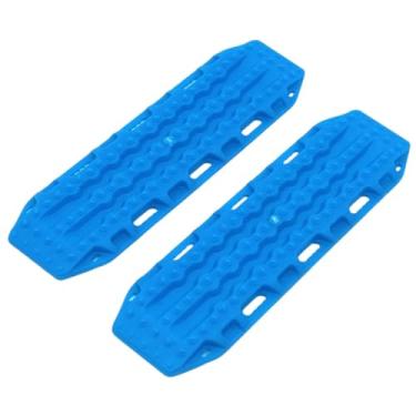 Imagem de Colaxi 2 peças RC escada de areia rampa placa para carro Rc veículo simulação kit diy acessórios modificados placa antiderrapante para 1/8 1/14 1/12, Azul