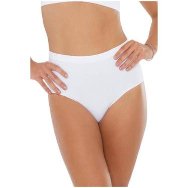 Imagem de Calcinha Alta sem Costura Plié 50043, P, Branco