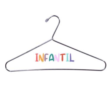 Imagem de Cabide Infantil Sem cava em Aço Cromado - Para Roupas de Crianças (10)