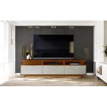 Imagem de Bancada Marrocos com 3 Portas Suporte para TVs Até 75" - Jequitiba/Off