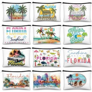 Imagem de Bolsa de maquiagem Reginary Florida Souvenir, 12 unidades para viagens
