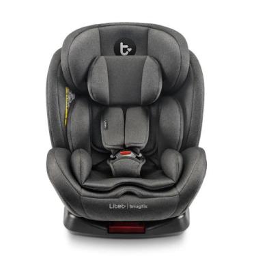 Imagem de Cadeira Para Auto Litet Snugfix 360o Com Isofix Preta + Book