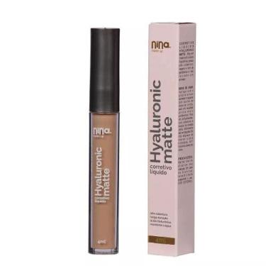 Imagem de Corretivo Liquido Hyaluronic Matte Nina Makeup Cor:02