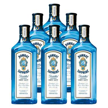 Imagem de Gin Bombay Sapphire London Dry 750ml 6 Unidades