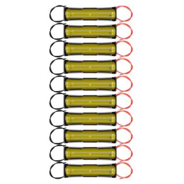 Imagem de FancyWhoop 10 peças 18650 suporte de bateria única 18650 capa de bateria para bateria 18650 com cabo de conexão de 5,91 polegadas