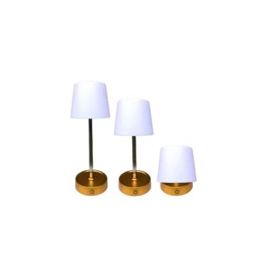 Imagem de Luminária de Mesa LED Retrátil, Telescópica, Touch, USB, Recarregável, Luz Branco Quente ajuste de altura