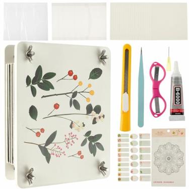 Imagem de Kit de prensa de madeira infantil, kit de prensa de plantas profissionais grandes, kit de prensa de madeira, kit de prensa de plantas profissionais grandes, conjunto de prensa de folhas de madeira
