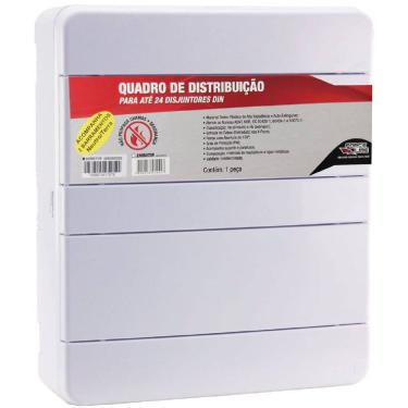 Imagem de Quadro de Distribuição de Sobrepor 24 Disjuntores DIN com Barramento - 600300029 - FORCELINE