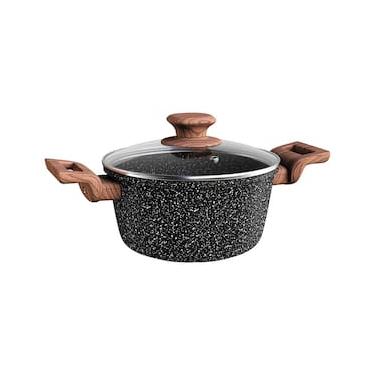 Imagem de Caçarola Euro Home Colorstone Antiaderente 5 Camadas Preta – 3 L