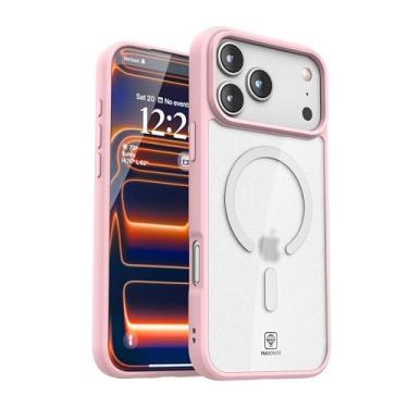 Imagem de Parachute Capa para iPhone 17 Pro Max 17.5 cm magnética sem fio pronta para carregamento [compatível com MagSafe] Capa fina híbrida à prova de choque com protetor de câmera, biséis elevados