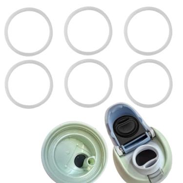 Imagem de Anglepingping 6 peças de substituição de vedação de garrafa de água de substituição para Owala FreeSip, acessórios de vedação de vedação de tampa de silicone compatíveis com copo de aço inoxidável