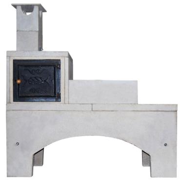 Imagem de Fogão De Concreto Pré-moldado Com 3 Bocas E Forno - 1000035 - Atacadao Lazer