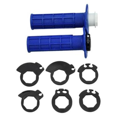 Imagem de Pegas de motocicleta 7/20.3 cm 22 mm Grip The Snap-on Cam Dirt Bike Handlebar Parts (azul)