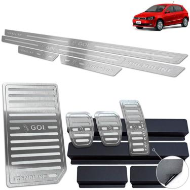 Imagem de Pedaleira Soleira Descanso Prata Gol Trendline G6 G7