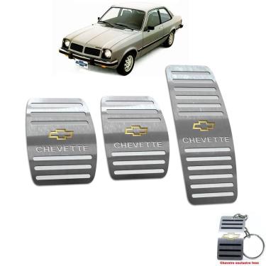 Imagem de Pedaleira Manual Em Aço Inox Chevrolet Chevette Prata
