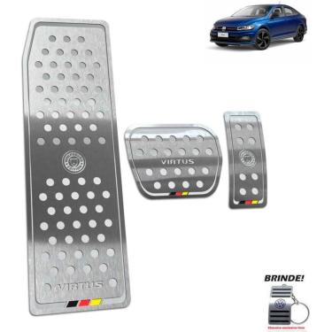 Imagem de Descanso + Pedaleira Automático Prata Virtus Wolfsburg Ed