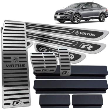 Imagem de Descanso Pedaleira Automático Soleira Preto AR Virtus R-Line