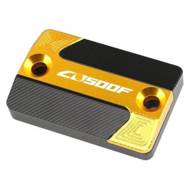 Imagem de BYYINGSUS Acessórios CNC para motocicleta Tampa do reservatório de fluido de freio dianteiro compatível com CB500F CB500X CBR500R CB 500F 500X CBR 500R 2013-2020(Cb500f dourado)