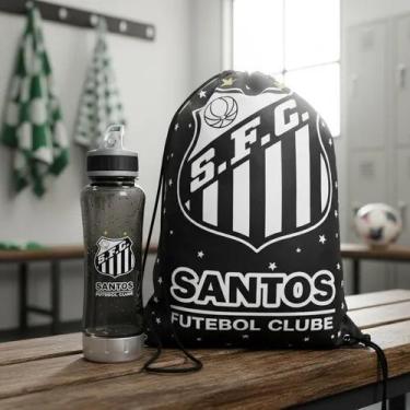 Imagem de Garrafa para água acompanha uma mochila do Santos Futebol Academia Jog