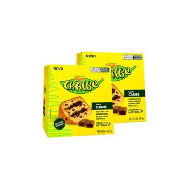 Imagem de Kit c/ 2 Panettone Caribe Garoto 450g Banana e Chocolate